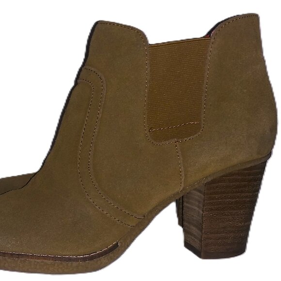 GAP Chelsea Bootie Brown Suede Leather Ankle Boots Size 8 - Picture 7 of 8